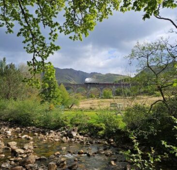 Jacobite Train on the Glenfinnan Viaduct